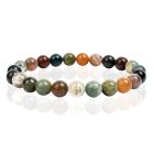 Natuursteen Armband met 8mm Kralen Memphis - Indian Agate