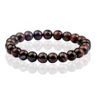 Natuursteen Armband met 8mm Kralen Memphis - Red Tiger Eye