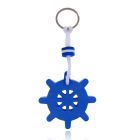 Nautische Stijl Sleutelhanger - Blijft Drijven - Blauw - Stuurwiel