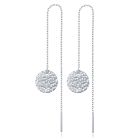 Oorhangers ketting Dames Zilverkleurig met Munt van Edelstaal