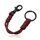 Paracord Karabijnsluiting & Sleutelring - Red Black