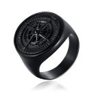 Ring voor Mannen van Mendes Jewelry - Compas Black