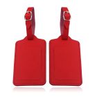 Set van 2 Bagagelabels met Riem - Rood