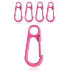 Set van 5 Gekleurde Karabijnhaken - Roze