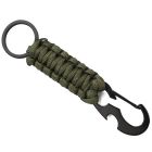 Sleutelhanger Groen Paracord met Ring en Musketon