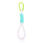 Sleutelhanger/Telefoonkoord met Handige Gesp - Wit & Fel Blauw