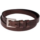 Smalle leren Kampara riem 20501 Bruin