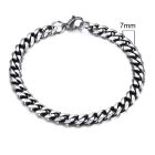 Stalen heren armband LGT JWLS Gourmet schakel Vintage 7mm