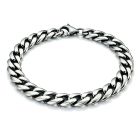 Stalen heren armband LGT JWLS Gourmet schakel Vintage 7mm