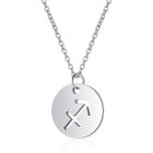 Sterrenbeeld Boogschutter Dames Ketting Zilverkleurig Ronde Hanger