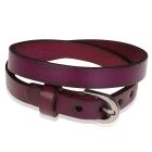 Stone Valley wrap armband Leer Verstelbaar Gesp Aubergine
