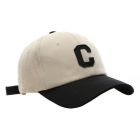 Strapback Pet Letter C - Beige & Zwart