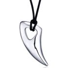 Tand kettinghanger Zilver met Touw ketting