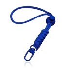 Telefoonkoord/Sleutelhanger met Karabijnsluiting en Koordstopper - Blauw
