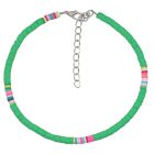 Vrolijke Enkelband met 4mm Kralen - Groen