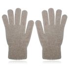Zachte Dameshandschoenen - Khaki - Kasjmir-look in SmallMedium