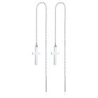 Zilverkleurige Ketting Oorbellen Dames met Kruis van Edelstaal