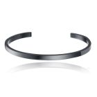 Zwarte Damesarmband van Edelstaal