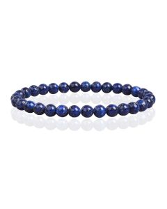 6mm Memphis Natuursteen Armband - Lapis Lazuli