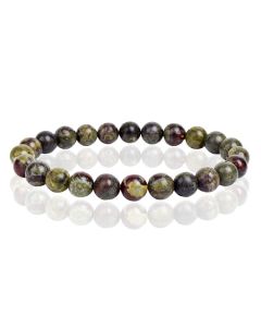 6mm Memphis Natuursteen Armband - Dragon Bloodstone