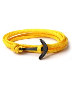 Anker armband Geel polyester koord