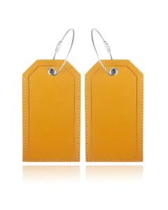 Bagagelabel Geel - Set van 2 stuks
