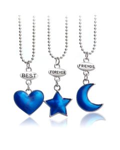 BFF Ketting LGT Jewels Best Friends Forever Moon Star Heart