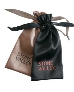 Brillenhoes Satijn Stone Valley - Zwart & Bruin