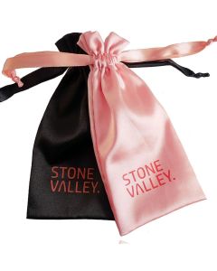 Brillenhoes Satijn Stone Valley - Zwart & Roze
