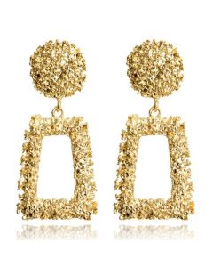 Cilla Chunky Geometrische Oorbellen - Gold