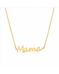 Cilla Jewels Goudkleurige Mama Ketting van Edelstaal
