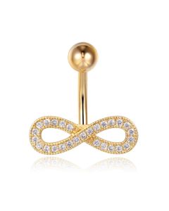 Cilla Jewels Navelpiercing van Titanium - Infinity Goud