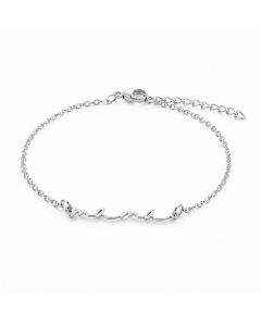Cilla Jewels Zilverkleurige Mama Armband van Edelstaal