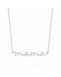 Cilla Jewels Zilverkleurige Mama Ketting van Edelstaal