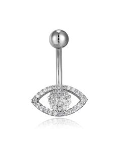 Cilla Navelpiercing van Titanium - Eye Zilver