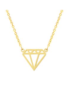 Cilla Jewels dames ketting Diamond geelgoud Verguld