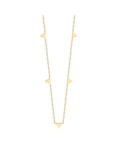 Cilla Jewels dames ketting Edelstaal Verguld Goudkleurig Driehoek