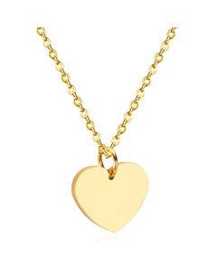 Cilla Jewels dames ketting Edelstaal Verguld Goudkleurig Hartje