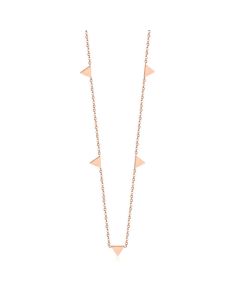 Cilla Jewels dames ketting Edelstaal Verguld Rose Driehoek