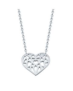 Cilla Jewels dames ketting Heart Verzilverd
