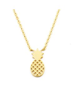 Cilla Jewels dames ketting Pineapple geelgoud Verguld