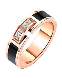 Cilla Jewels dames ring Rosegoud Verguld Zirconia