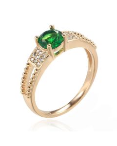 Cilla Jewels Damesring met Groene Zirkonia