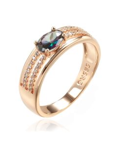 Cilla Jewels Damesring met Multicolor Ovale Zirkonia