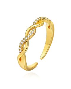 Cilla Jewels Damesring met Verstrengeld Twisted Ontwerp