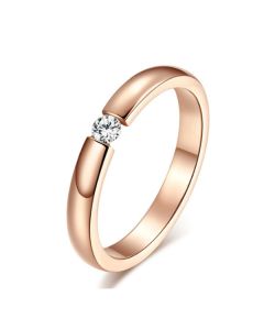 Cilla Jewels edelstaal ring Crystal Rose