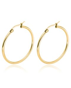 Cilla Jewels Hoop oorringen Dames Edelstaal Goudkleurig