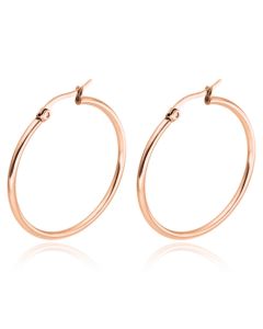 Cilla Jewels Hoop oorringen Dames Edelstaal Rose