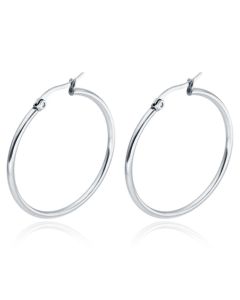 Cilla Jewels Hoop oorringen Dames Edelstaal Zilverkleurig
