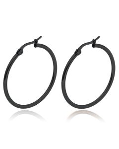 Cilla Jewels Hoop oorringen Dames Edelstaal Zwart